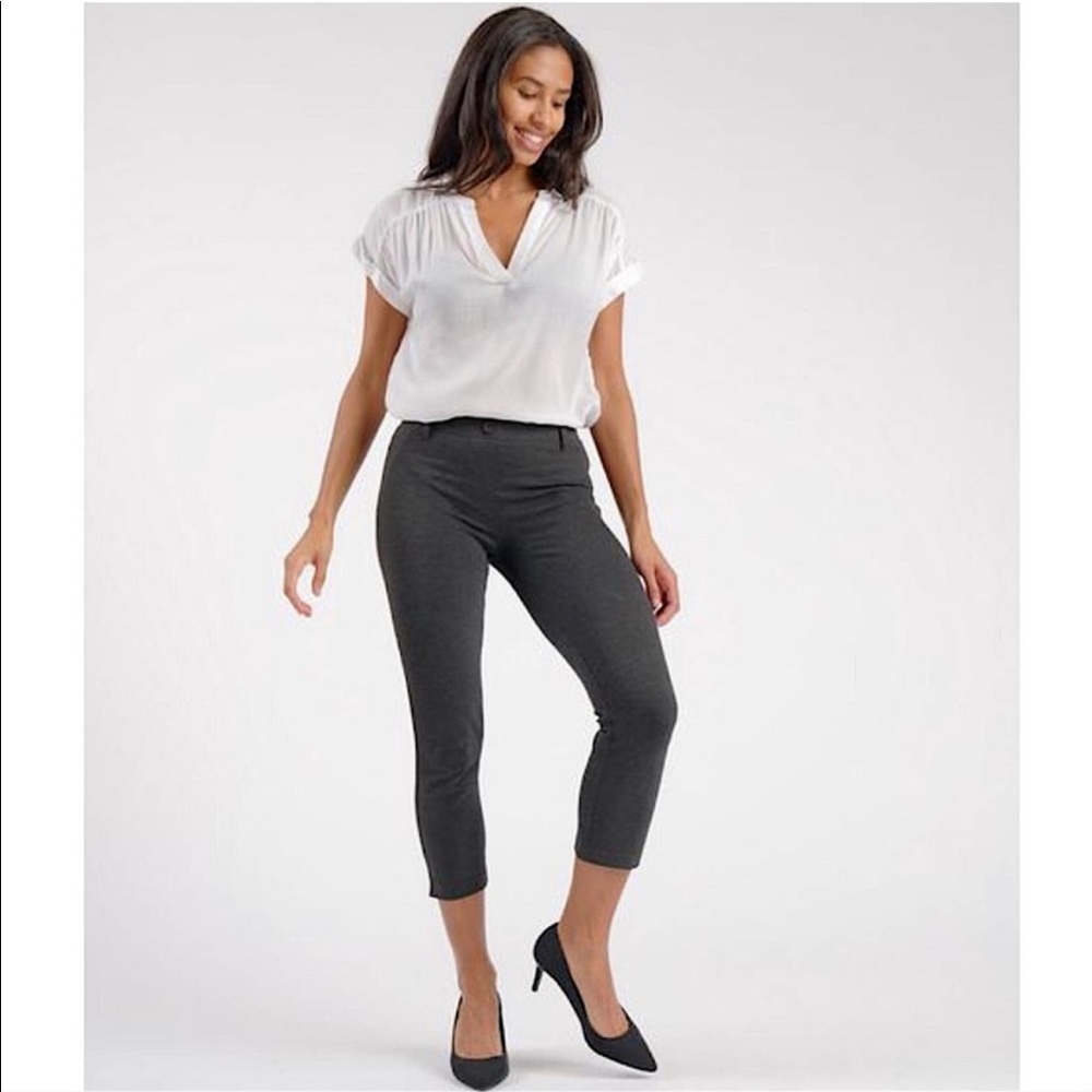 Betabrand Charcoal Pixie Pants